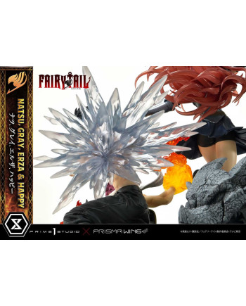 FAIRY TAIL -Natsu, Gray, Erza, Happy -Statue Del. Bonus Vers. 1/7 57cm
