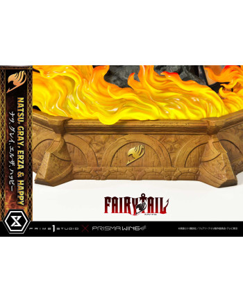 FAIRY TAIL -Natsu, Gray, Erza, Happy -Statue Del. Bonus Vers. 1/7 57cm