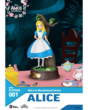 DISNEY - Alice - Statue Mini Diorama 10cm
