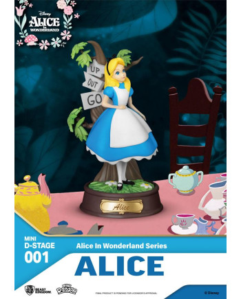 DISNEY - Alice - Statue Mini Diorama 10cm