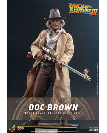 BACK TO THE FUTURE III - Doc Brown - Articulated Statue 32cm