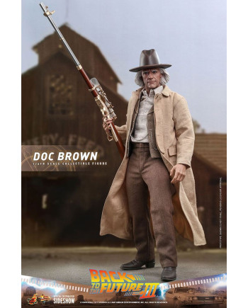 BACK TO THE FUTURE III - Doc Brown - Articulated Statue 32cm
