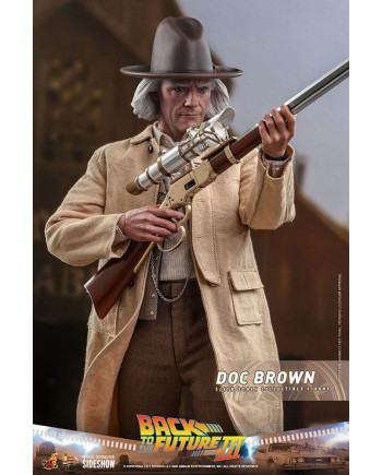 BACK TO THE FUTURE III - Doc Brown - Articulated Statue 32cm