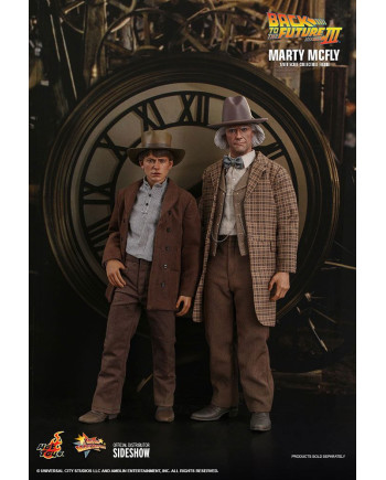 BACK TO THE FUTURE III - Doc Brown - Articulated Statue 32cm