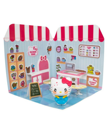 HELLO KITTY - Hello Kitty 6cm Sticker House Flower Café