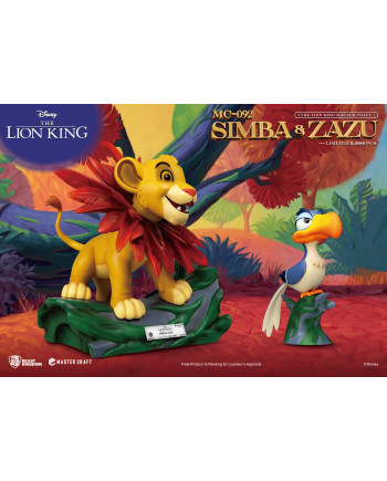 THE LION KING - Simba & Zazu - 2 Statue Pack Master Craft 31cm & 7cm