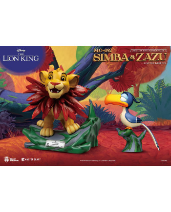 THE LION KING - Simba & Zazu - 2 Statue Pack Master Craft 31cm & 7cm