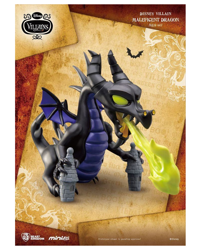 DISNEY VILLAINS - Figurine Mini Egg Attack - Maleficent Dragon - 10cm