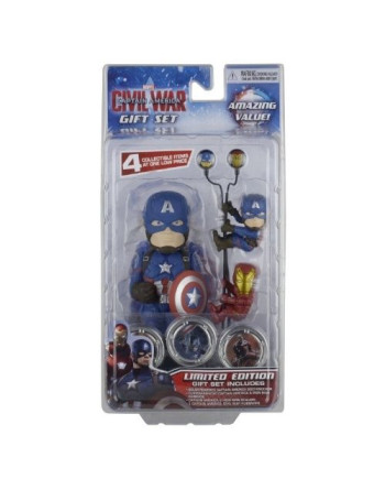 MARVEL - GIFT Set Body Knocker Scalers Hubsnaps - Captain America