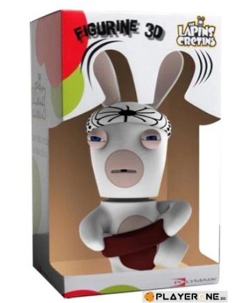 LAPINS CRETINS - Figurine 3D Lapin Sumo ( 21 cm )