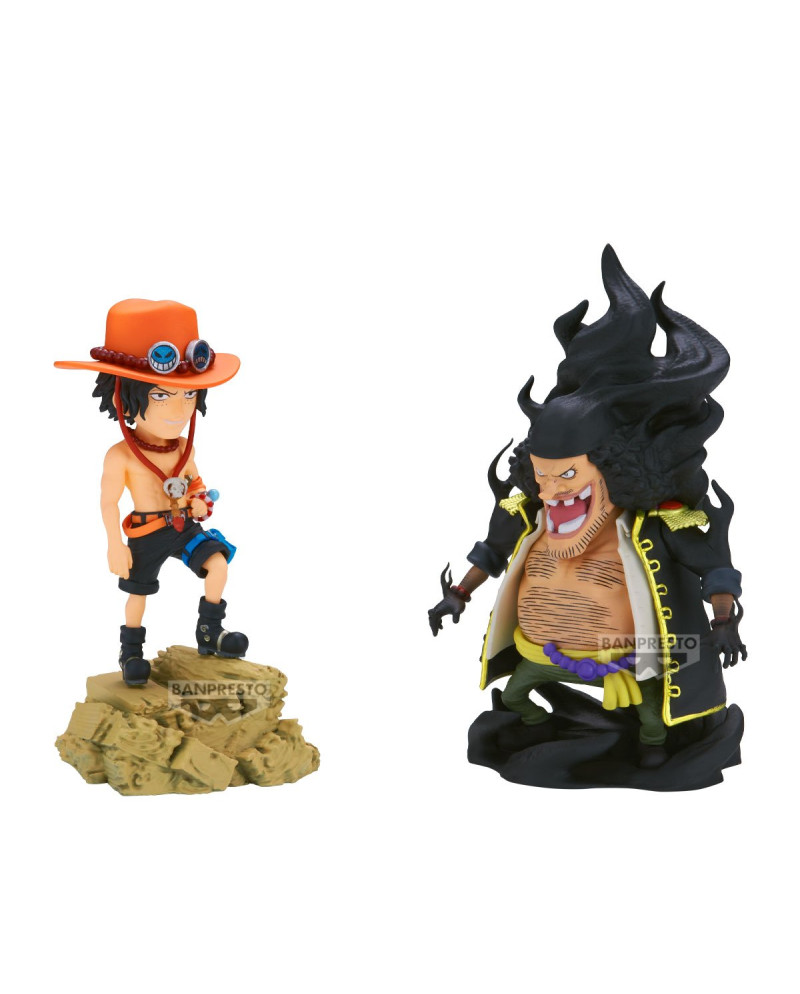 ONE PIECE - Ace VS Marshall D. Teach - Figure WCF Log Stories 8cm
