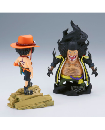 ONE PIECE - Ace VS Marshall D. Teach - Figure WCF Log Stories 8cm