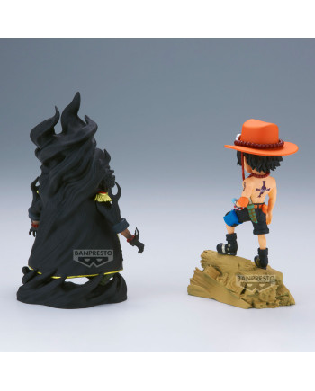 ONE PIECE - Ace VS Marshall D. Teach - Figure WCF Log Stories 8cm