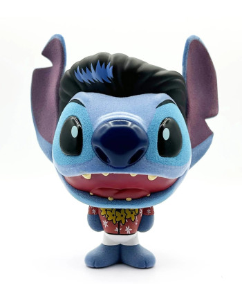 STITCH - Elvis Blue Hawaiian - Bhunny Flocked Vinyl Figure - 10cm