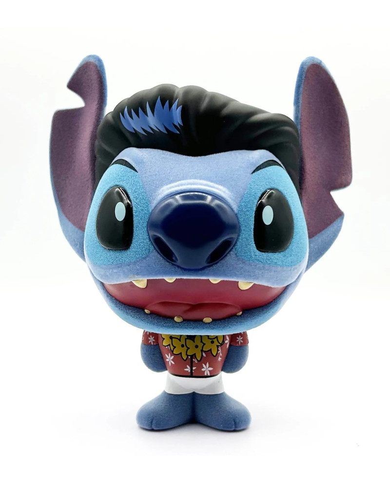 STITCH - Elvis Blue Hawaiian - Bhunny Flocked Vinyl Figure - 10cm