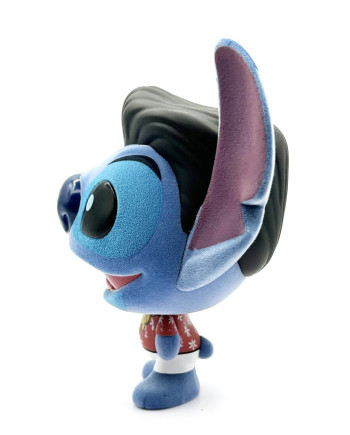 STITCH - Elvis Blue Hawaiian - Bhunny Flocked Vinyl Figure - 10cm