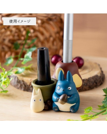 MY NEIGHBOR TOTORO - Blue & White Totoro - Figure Pen Pot 4.5cm