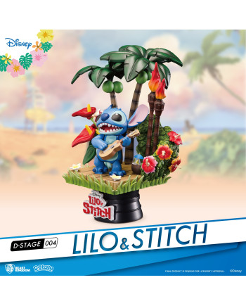 Vue complète du diorama Stitch D-Stage 004 par Beast Kingdom