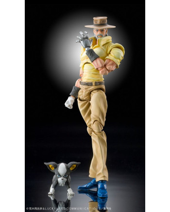 JOJO PART 3 - Joseph Joestar & Iggy - Fig. Super Action Chozokado 15cm