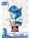 Diorama Stitch Surf D-Stage Summer Series 15 cm avec Scrump et vague tropicale