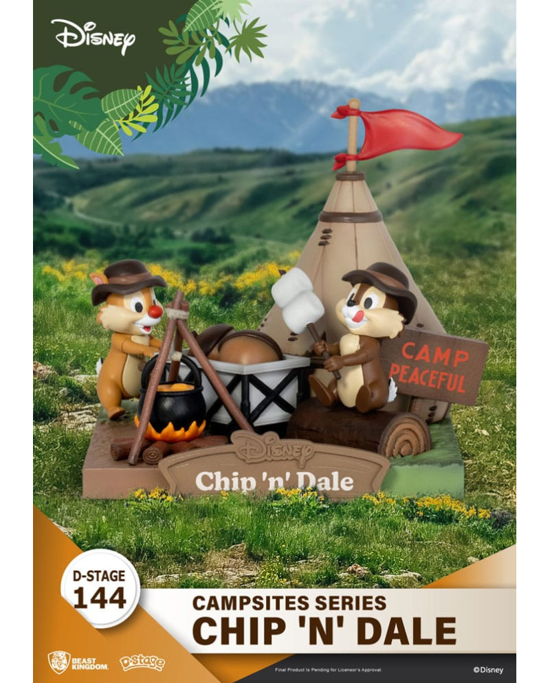 DISNEY - Chip & Dale - Diorama D-Stage Campsite Series 10cm