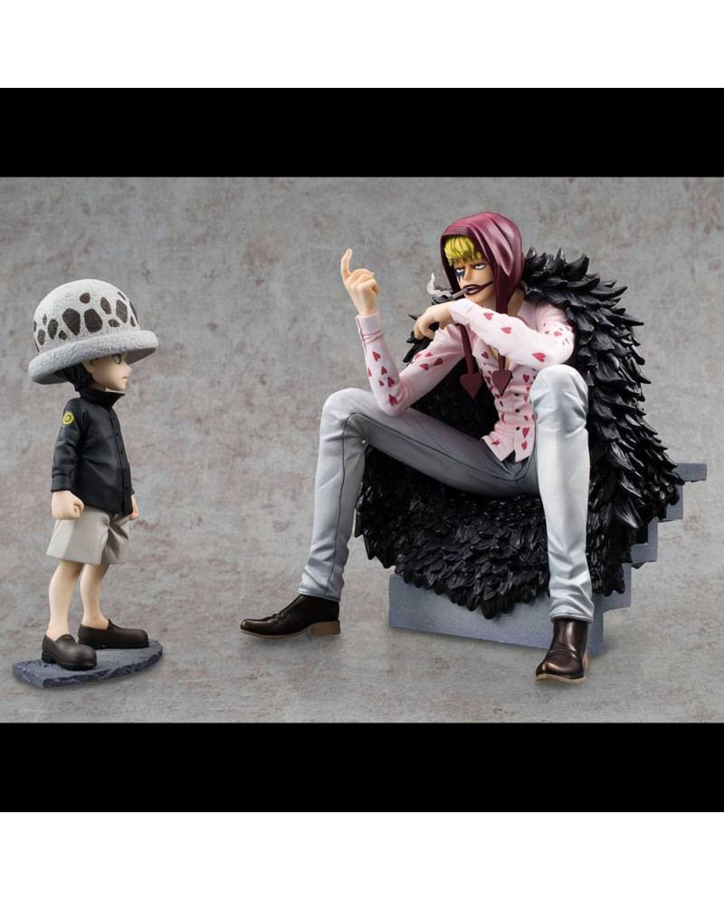 ONE PIECE - Corazon & Law - Statue Excellent Model Li. Ed. P.O.P. 17cm