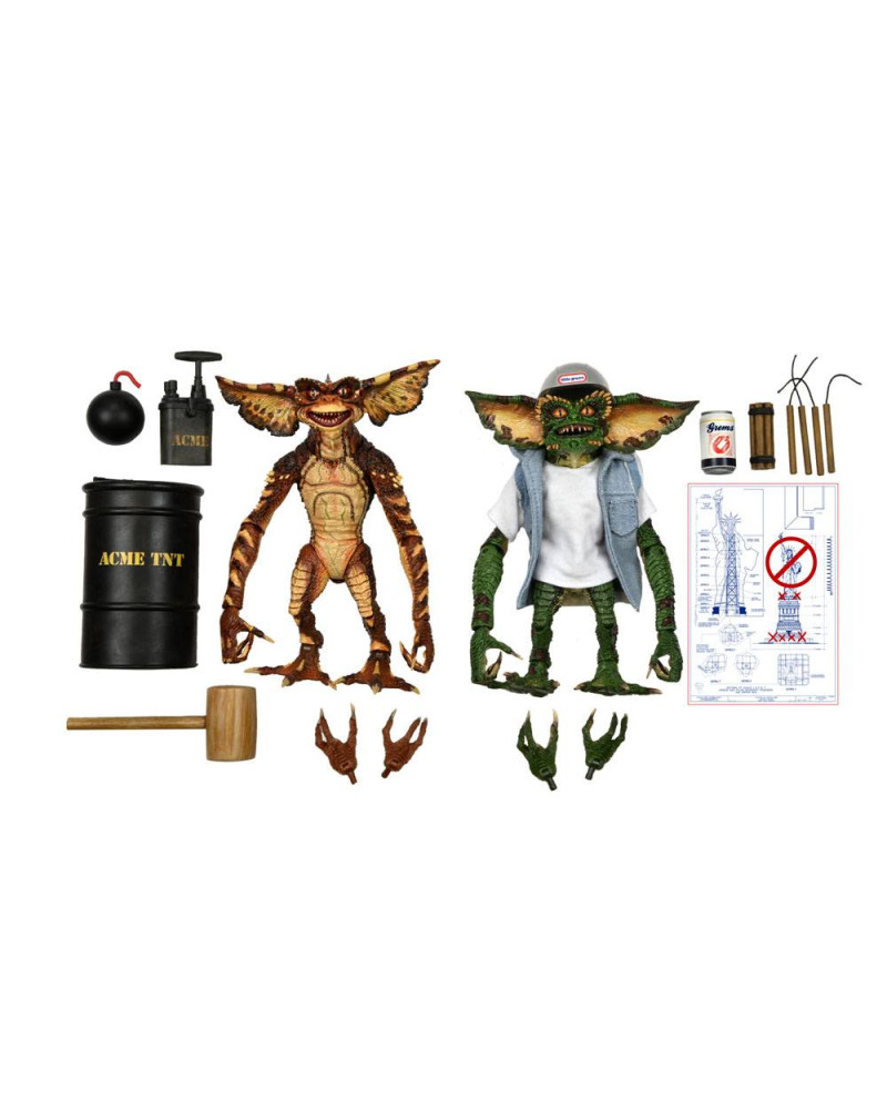 GREMLINS - Ultimate Demolition Gremlins - 2 Action Figures 15cm