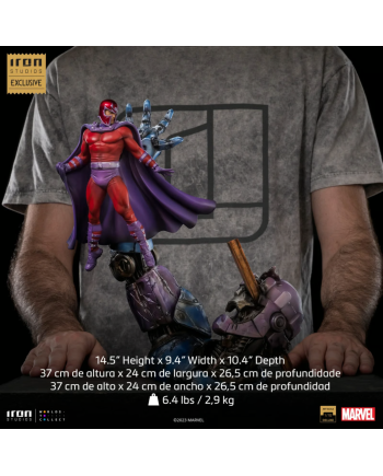 MARVEL-Magneto vs Sentinel-Statue Del. Art Scale 1/10 37cm "2023 CCXP"