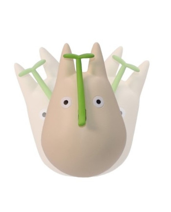 MY NEIGHBOR TOTORO - White Totoro with leaf - Figure Culbuto 4.9cm