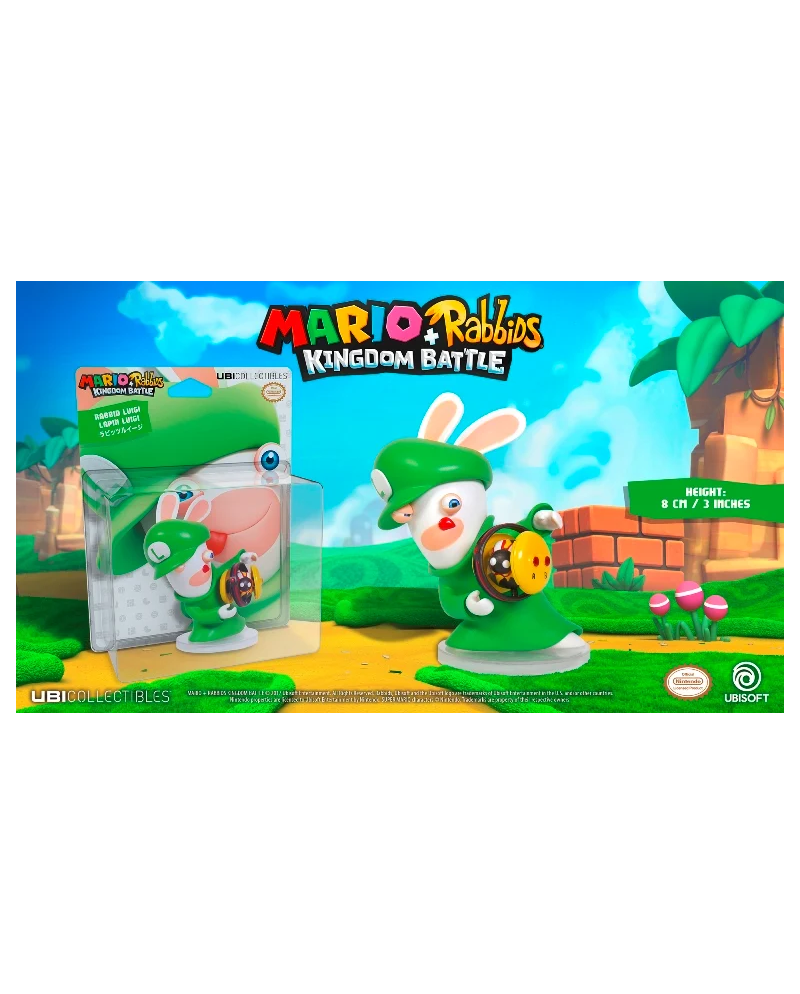 MARIO + RABBIDS KINGDOM - Figurine 3 inch Rabbit Luigi (Ubisoft)