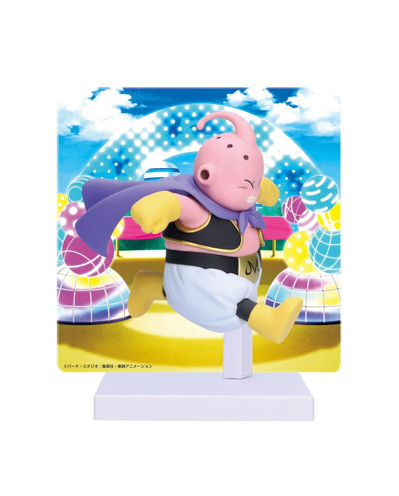 DRAGON BALL DAIMA - Buu - Figurine 8cm (With Panel 13cm)