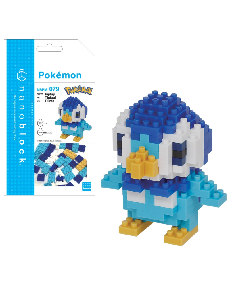 POKEMON - Piplup - Figure Nanoblock 10cm