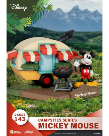 DISNEY - Mickey Mouse - Diorama D-Stage Campsite Series 10cm
