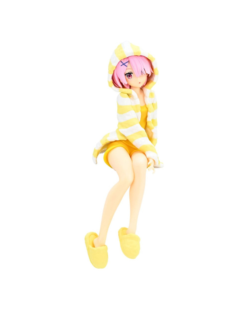 RE ZERO - Ram "Room Wear Yellow" - Statue PVC Noodle Stopper 14cm