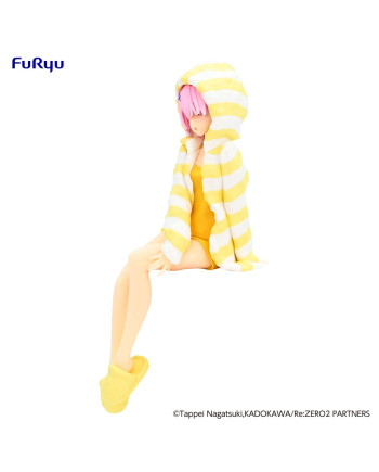 RE ZERO - Ram "Room Wear Yellow" - Statue PVC Noodle Stopper 14cm