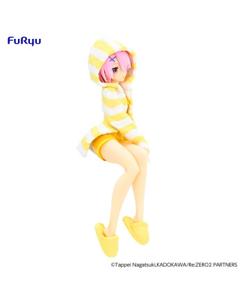 RE ZERO - Ram "Room Wear Yellow" - Statue PVC Noodle Stopper 14cm
