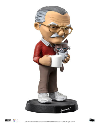MARVEL - Stan Lee with Grumpy Cat - Figure Mini Co. 15cm