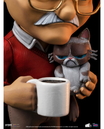 MARVEL - Stan Lee with Grumpy Cat - Figure Mini Co. 15cm