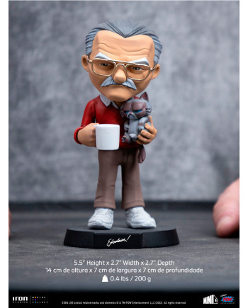 MARVEL - Stan Lee with Grumpy Cat - Figure Mini Co. 15cm