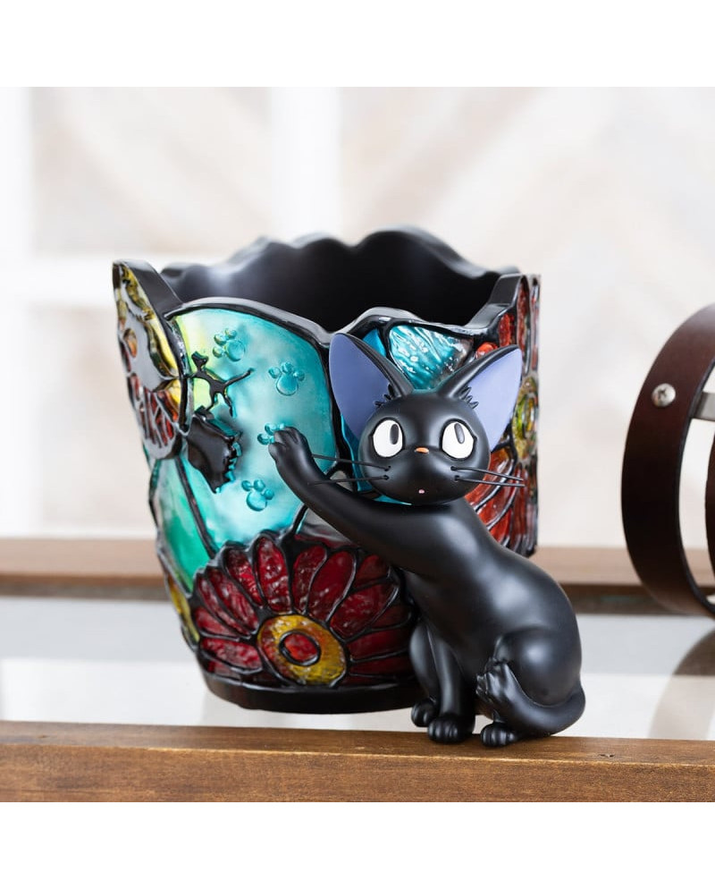 KIKI'S DELIVERY SERVICE - Jiji - Stained Glass Planter Diorama 18.5cm