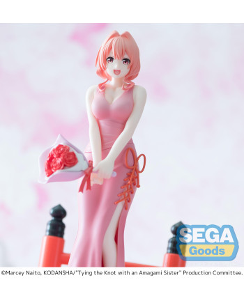 Gros plan sur la figurine Yuna Amagami Luminasta 19 cm par SEGA