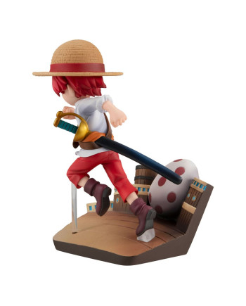 ONE PIECE - Shanks "Run Run Run" - Statue G.E.M. 13cm