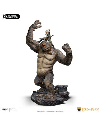 LORD OF THE RINGS - Cave Troll & Legolas -Statue Art Scale 1/10 71.9cm