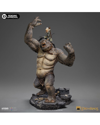 LORD OF THE RINGS - Cave Troll & Legolas -Statue Art Scale 1/10 71.9cm