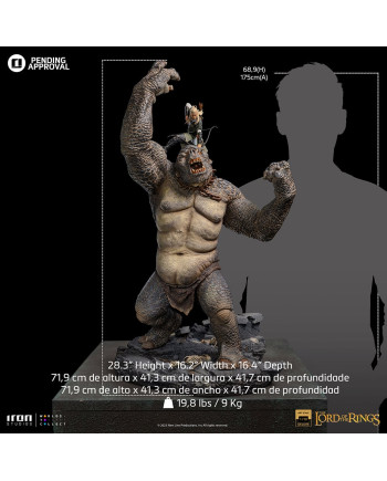 LORD OF THE RINGS - Cave Troll & Legolas -Statue Art Scale 1/10 71.9cm