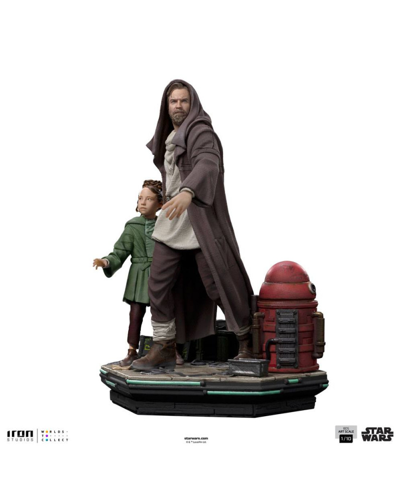OBI-WAN KENOBI -Obi-Wan and Young Leia -Statue del Art Scale 1/10 20cm