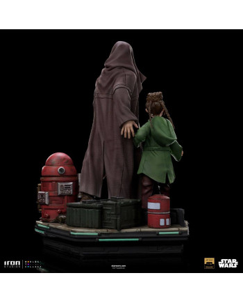 OBI-WAN KENOBI -Obi-Wan and Young Leia -Statue del Art Scale 1/10 20cm