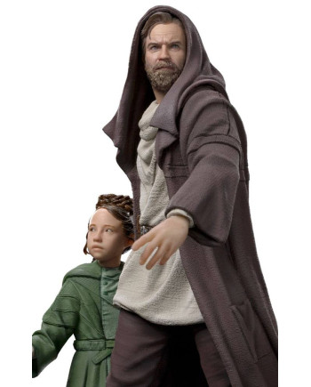 OBI-WAN KENOBI -Obi-Wan and Young Leia -Statue del Art Scale 1/10 20cm