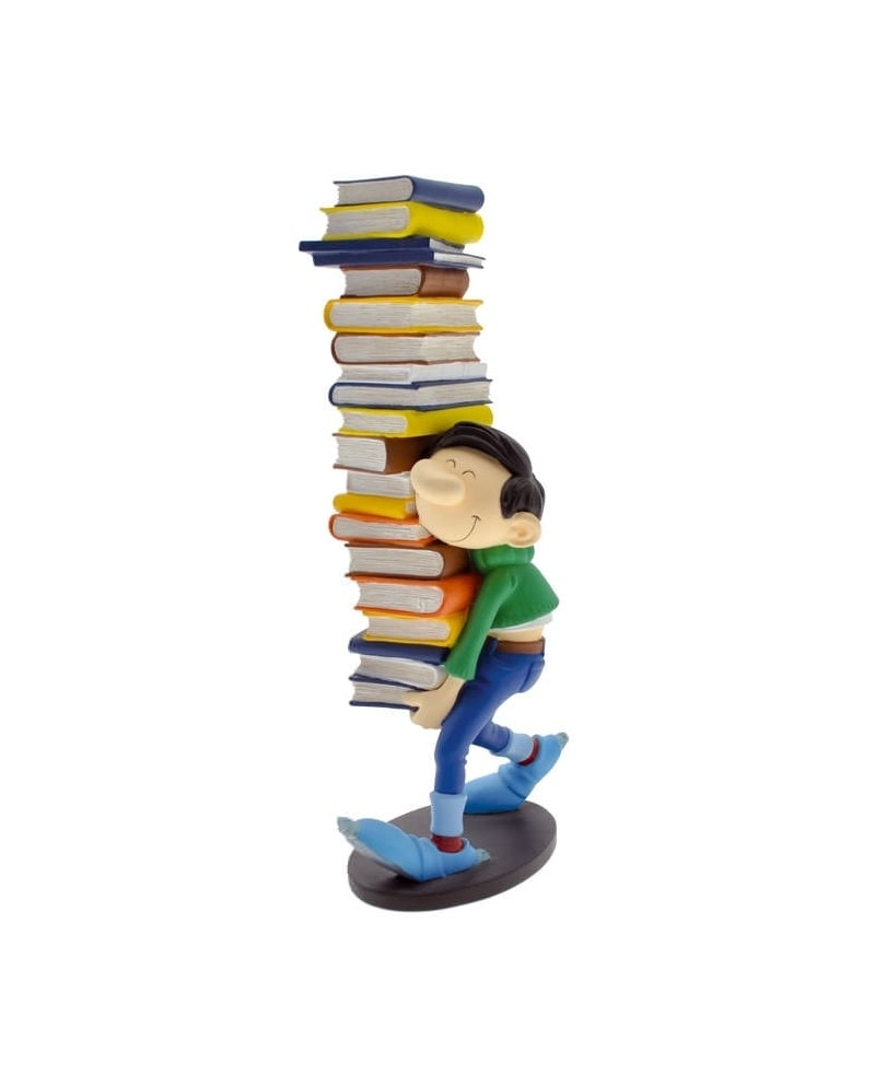 GASTON LAGAFFE - Figurine Resine - Pile of Books - 29cm