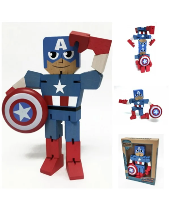 MARVEL - Wooden Figure - Captain America - 20Cm